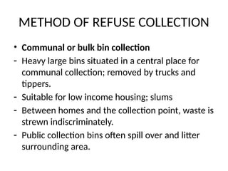 SOLID WASTE DISPOSAL.pptx Department of community health | PPTX