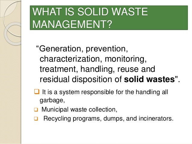 Solid Waste Management solid-waste-management