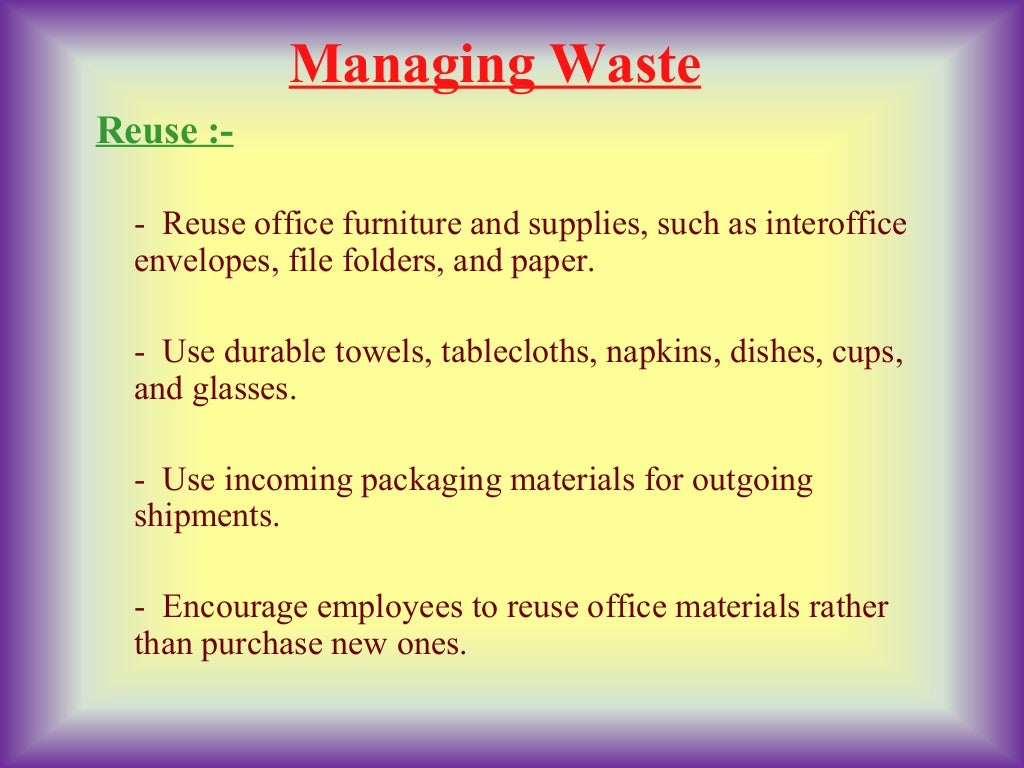 Presentation on waste management picture