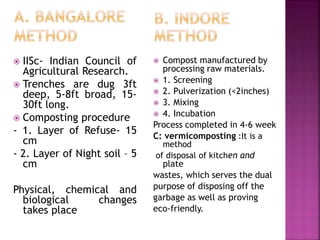 Indore Pit Method Solid waste management | PPTX