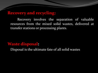 Solid waste management | PPTX