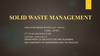 Solid waste management | PPTX