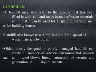 Solid waste management & Types of Basic civil Engineering notes by DJ ...