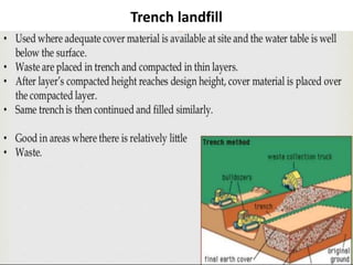 Trench landfill
 
