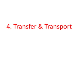 4. Transfer & Transport
 