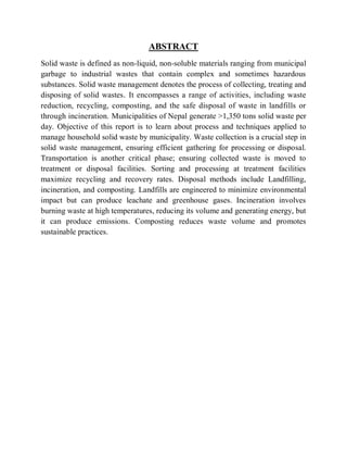 Report on Solid waste management in nepal.pdf