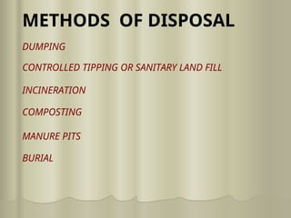 SOLID WASTE HANDLING AND MANAGEMENT AT INDIVIDUAL AND COMMUNITY LEVEL | PPT