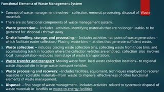 Solid waste Management in the Urban Context | PPTX