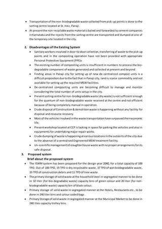 Solid waste management detailed project report | DOCX