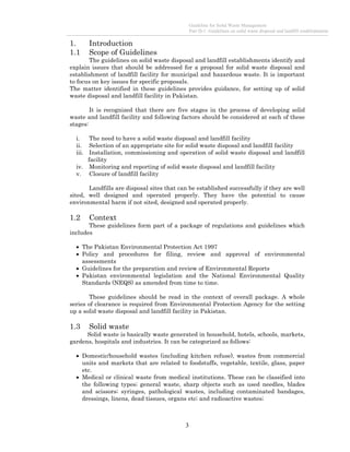 (Draft) Guideline for Solid Waste Management | PDF