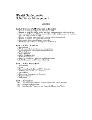 Solid waste management in pakistan | PDF