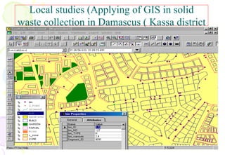 12
Local studies (Applying of GIS in solid
waste collection in Damascus ( Kassa district
 
