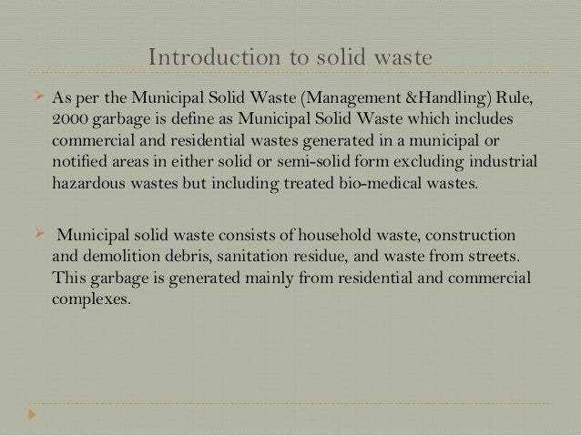 for 9 form hazardous waste management Solid Introduction waste of