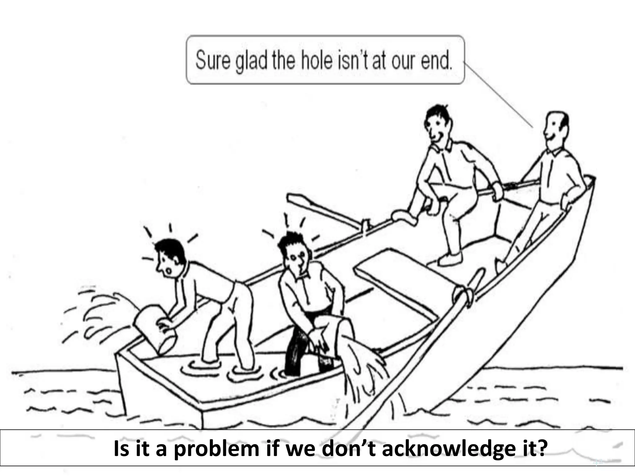 Is it a problem if we don’t acknowledge it? 42
 