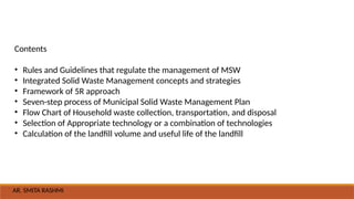 SOLID WASTE TREATMENR AND MANAGEMENT PPT | PPTX