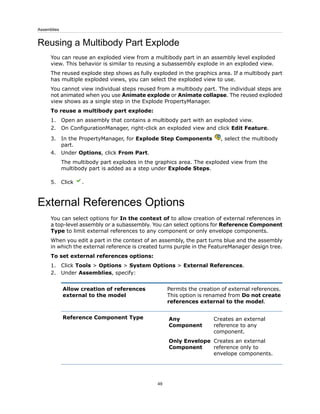 Multiple Components System Exploid Solidworkls 2020 | PDF