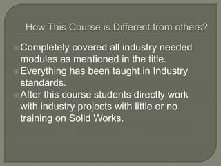 SolidWorks 2017 Industry Oriented Program | PPTX