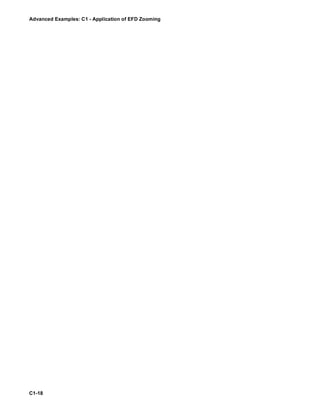 Advanced Examples: C1 - Application of EFD Zooming
C1-18
 