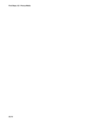 First Steps: A3 - Porous Media
A3-14
 