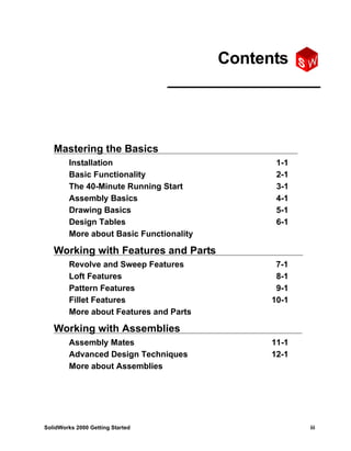 Solid works gettingstarted | PDF