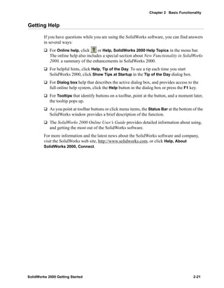Solid works gettingstarted | PDF