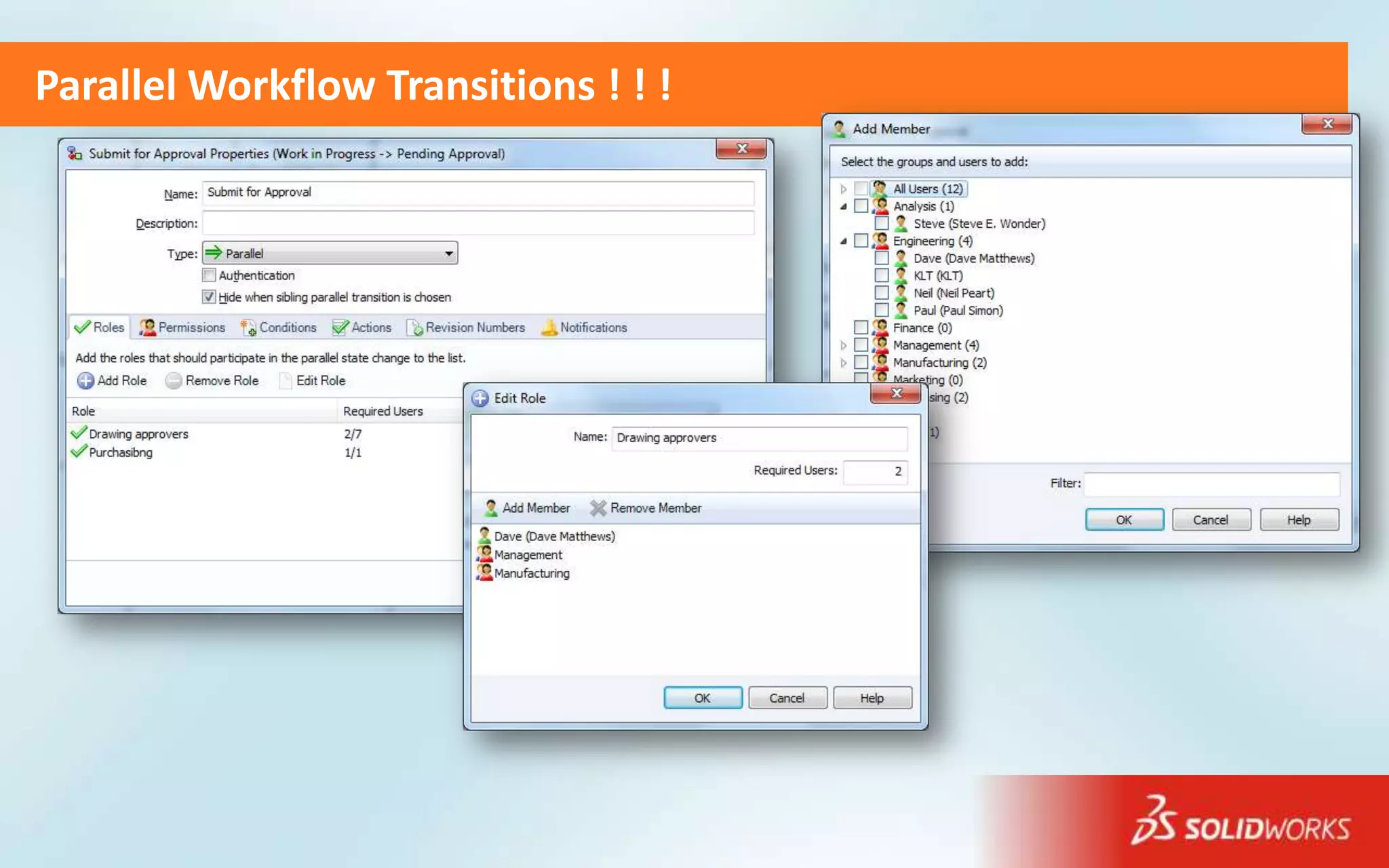 Parallel Workflow Transitions ! ! !
 