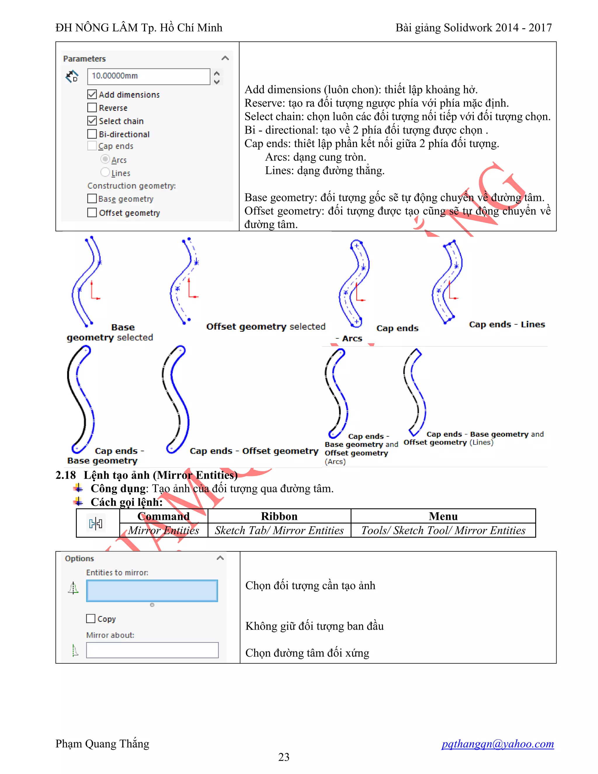 BÀI GIẢNG SOLIDWORKS cơ bản đến nâng cao | PDF