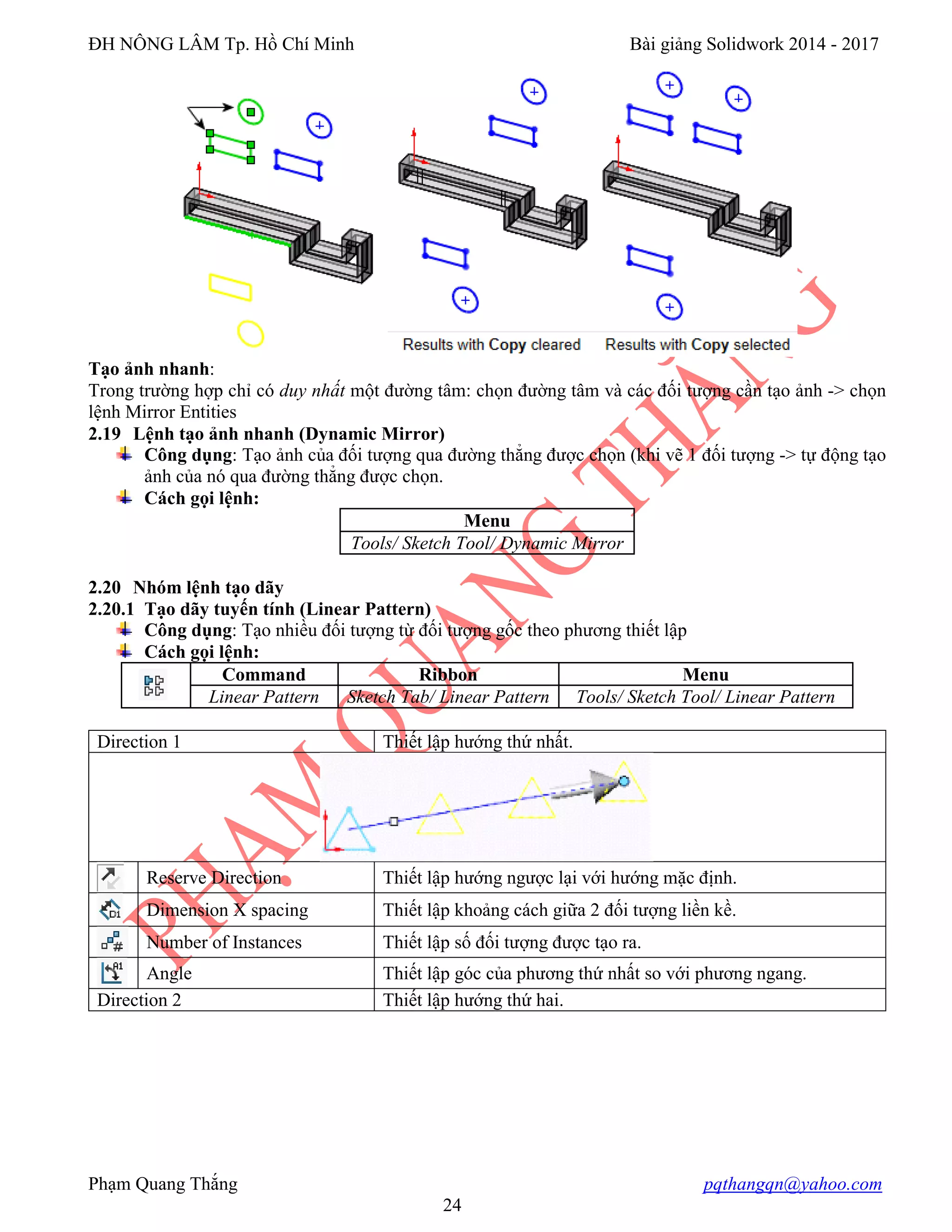 BÀI GIẢNG SOLIDWORKS cơ bản đến nâng cao | PDF