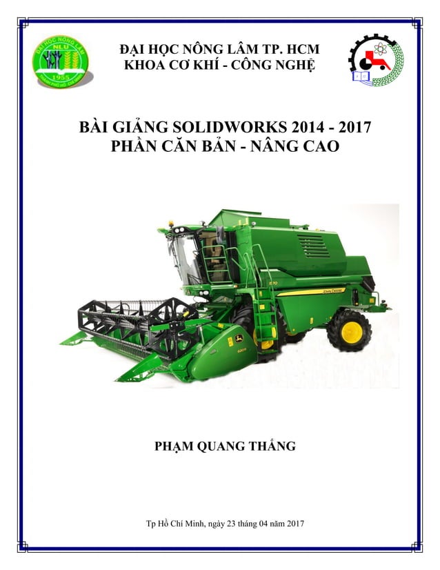 BÀI GIẢNG SOLIDWORKS cơ bản đến nâng cao | PDF