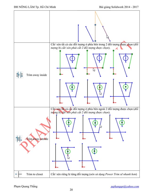 BÀI GIẢNG SOLIDWORKS cơ bản đến nâng cao | PDF