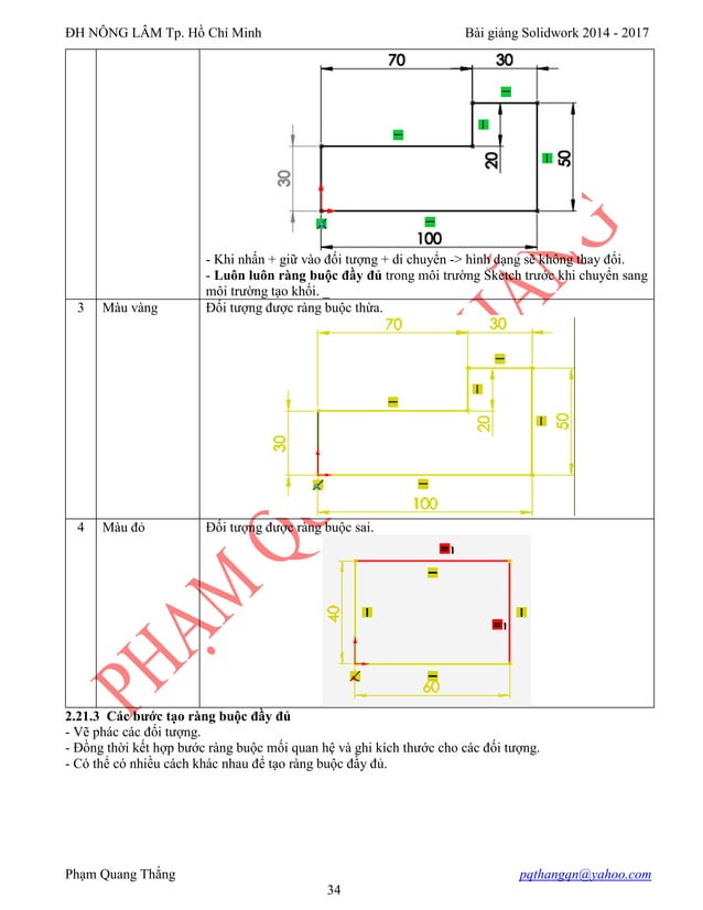 BÀI GIẢNG SOLIDWORKS cơ bản đến nâng cao | PDF