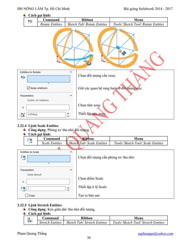 BÀI GIẢNG SOLIDWORKS cơ bản đến nâng cao | PDF