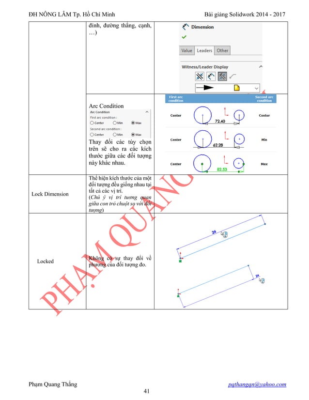 BÀI GIẢNG SOLIDWORKS cơ bản đến nâng cao | PDF