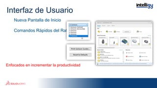 Nueva Pantalla de Inicio
Comandos Rápidos del Ratón
Enfocados en incrementar la productividad
Interfaz de Usuario
 