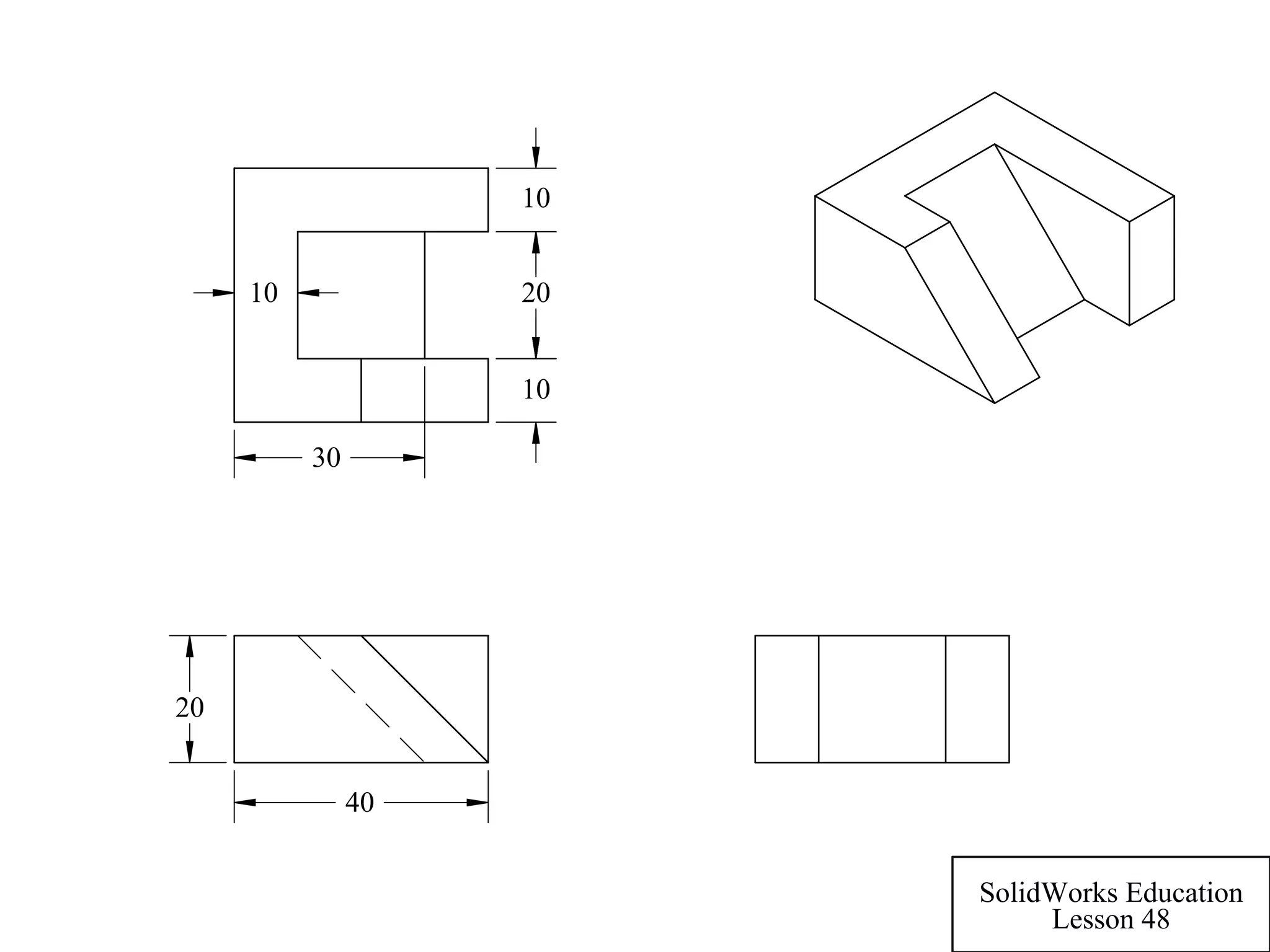 40
20
10
10
10
20
30
SolidWorks Education
Lesson 48
 