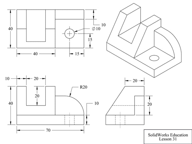 Solidworks basic drawing | PDF | Technology & Computing