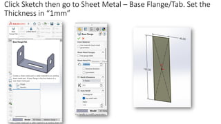 Solidworks Bracket Model Tutorial Comprehensive SolidWorks Bracket Design and Modeling Tutorial | PDF