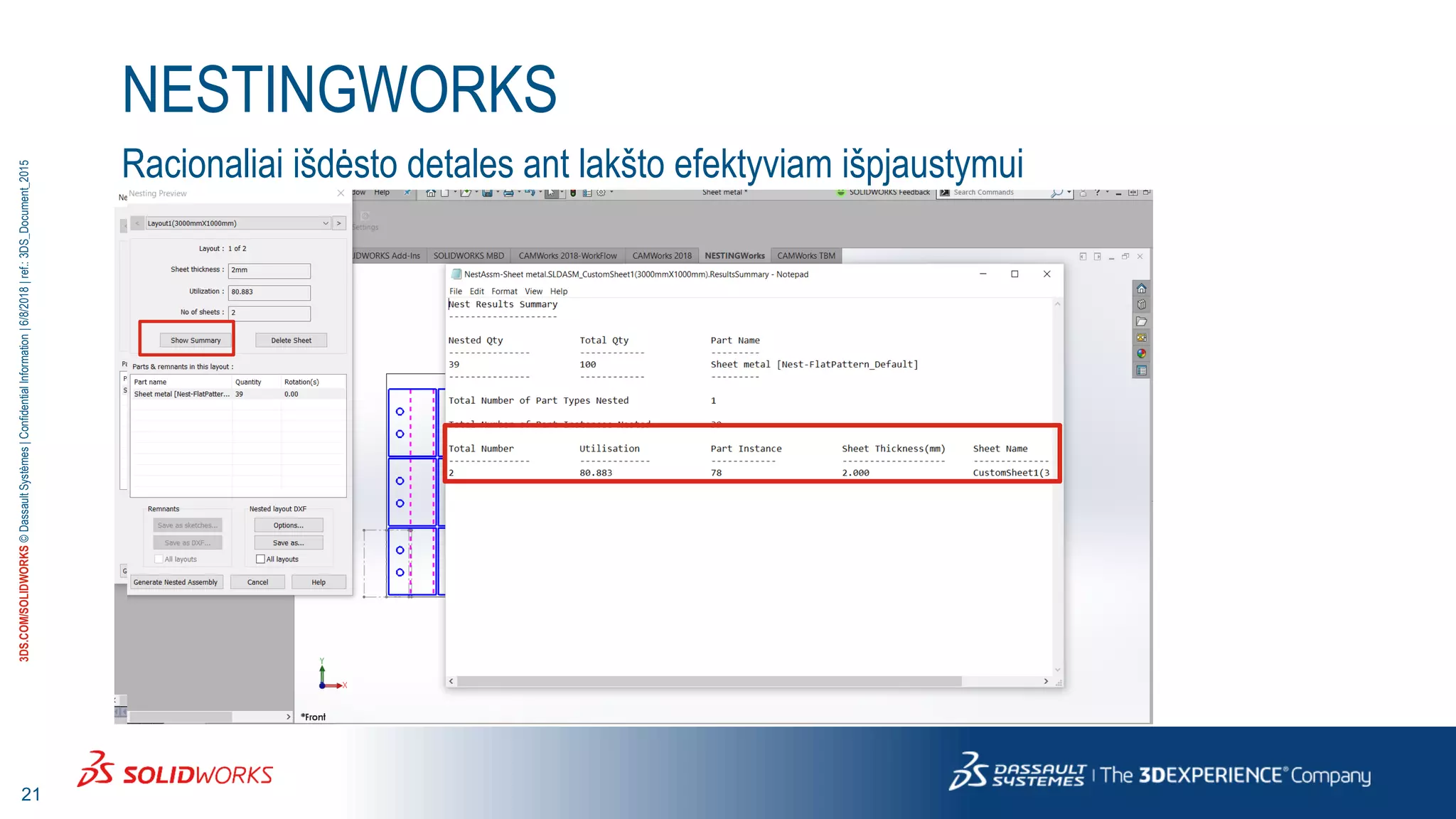 SOLIDWORKS CAM ir NESTINGWorks | PPT | Free Download
