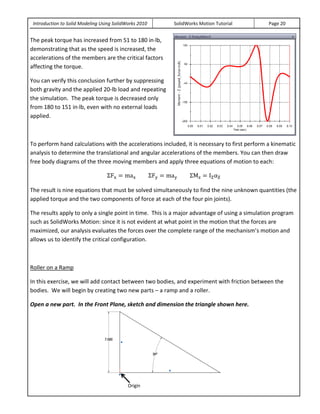 Solid works motion_tutorial_2010 | PDF