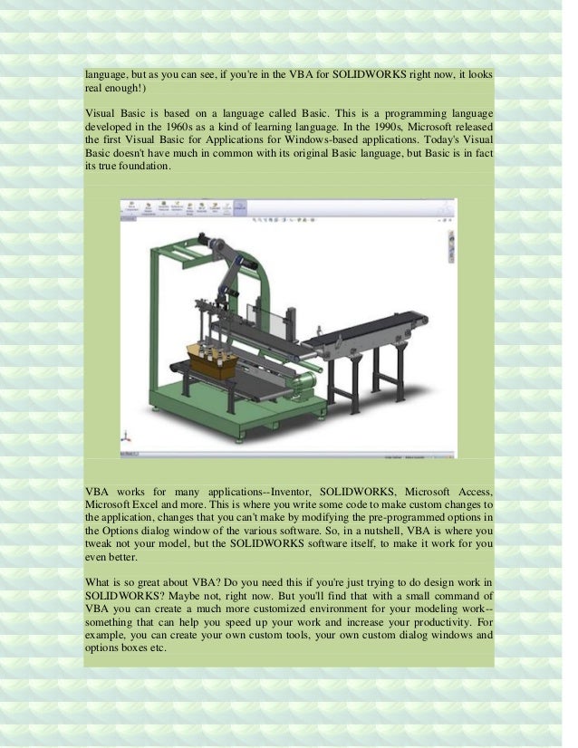 solidworks vba tutorial Solidworks tutorials and training courses.