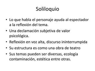 Soliloquio Soliloquio | PPTX