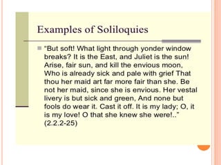 Soliloquy and monologue