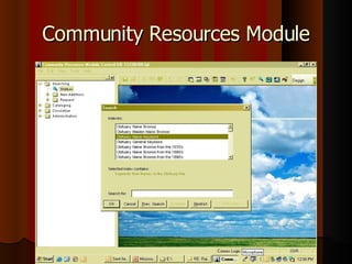 Community Resources Module 