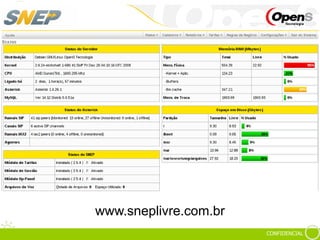 CONFIDENCIAL
SNEP Livre
www.sneplivre.com.br
 