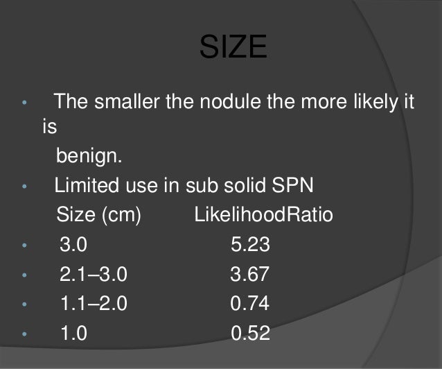 Solitary pulmonary nodule