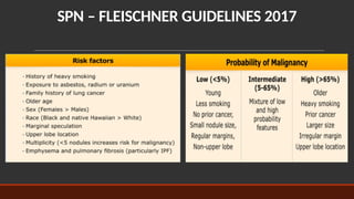 Solitary Pulmonary Nodule: Diagnosis and Management (Fleischner Society ...
