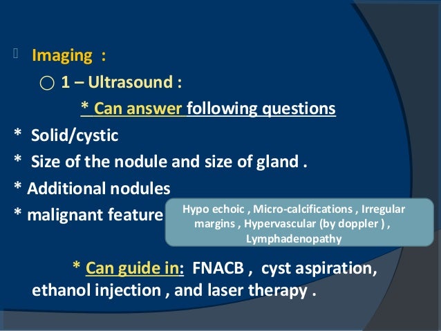 What are treatment options for thyroid cysts and nodules?