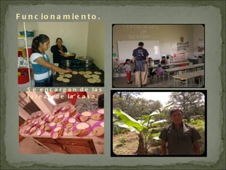 Funcionamiento.  Se encargan de las tareas de la casa 