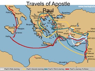 Travels of Apostle
Paul
 