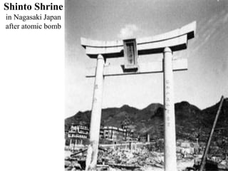 Shinto Shrine
in Nagasaki Japan
after atomic bomb
 